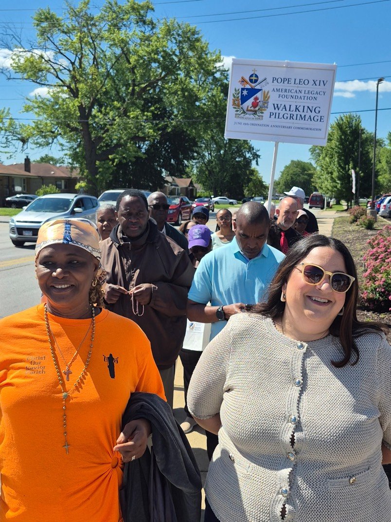 Pope Leo XIV American Legacy Foundation Walking Pilgrimage June 19